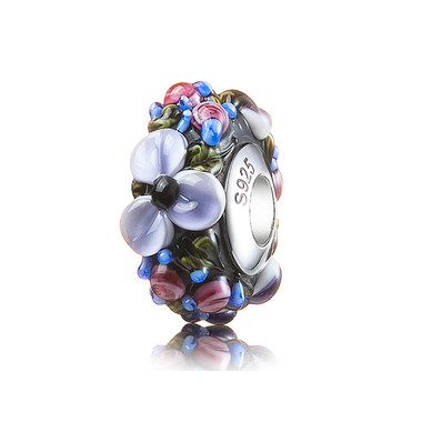 Luxury Colorful Flower Murano Glass Bead