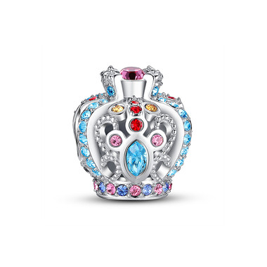 ENCRUSTED OPENWORK CROWN CHARM