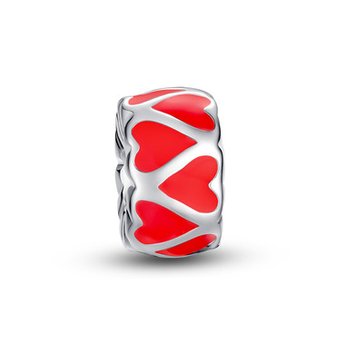 RED HEARTS CUFF CHARM