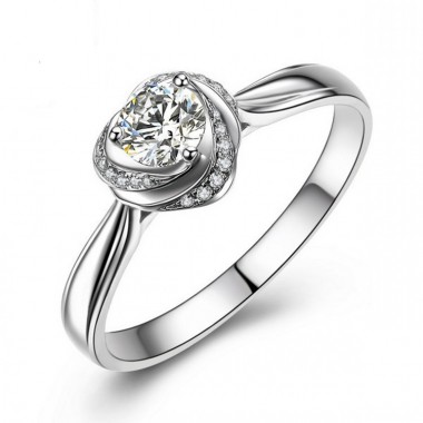 Classic Crystal Band Ring/Engagement Ring