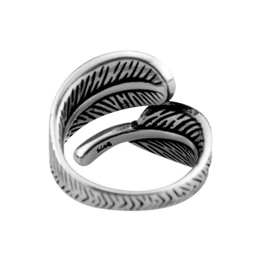 SILVER RING - LEAVES