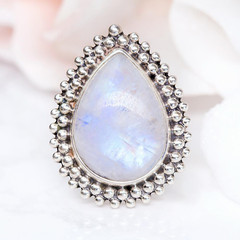 MOONSTONE RING - MOON CHILD