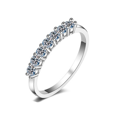 SILVER RING - GLITTERING DOTS