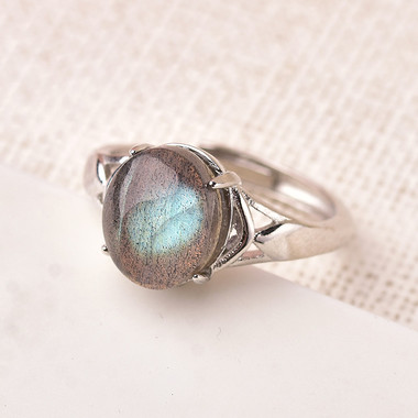 MOONSTONE RING - GREY MOONLIGHT