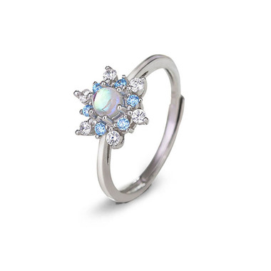 MOONSTONE RING - SNOW