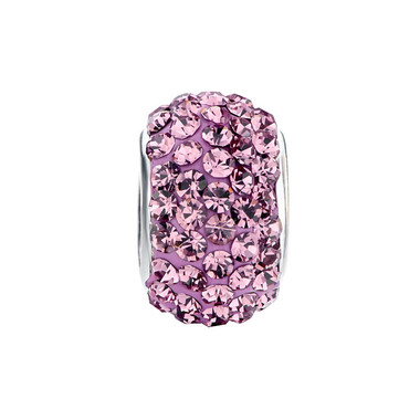 Royaro Birthstone Charm With Pink Crystal