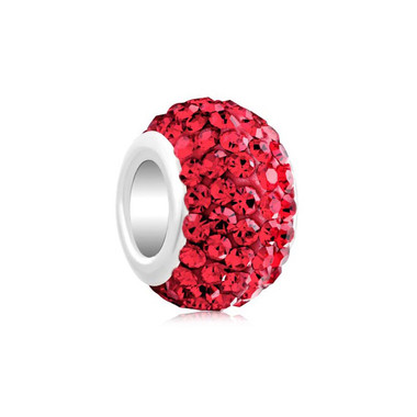 Royaro Birthstone Charm With Red Crystal