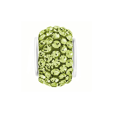 Royaro Birthstone Charm With Light Green Crystal