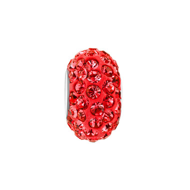 Royaro Birthstone Charm With Light Red Crystal