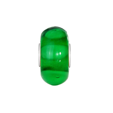 Green 925 Sterling Silver Murano Glass Beads