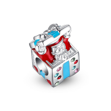 SANTA JACK-IN-THE-BOX CHARM - SWAROVSKI