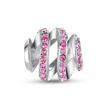 PINK RIBBON CHARM - SWAROVSK