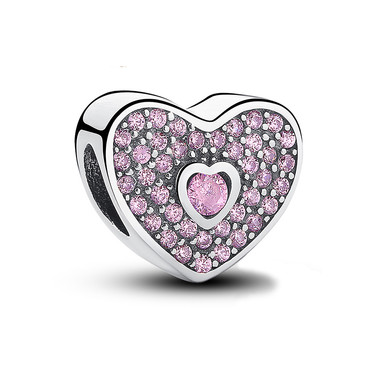 Pink Love HEART CHARM