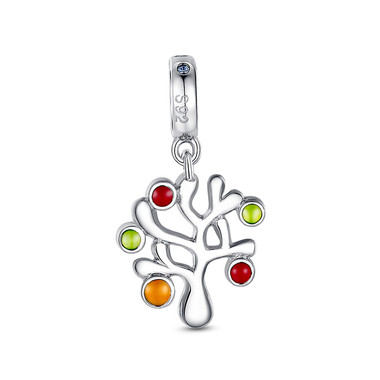 ENAMEL BERRY TREE DANGLE CHARM