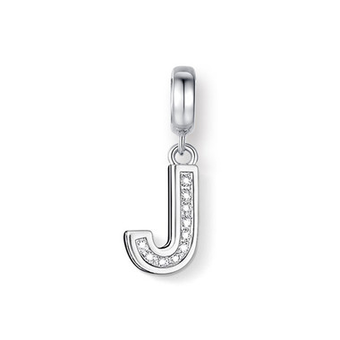 CRYSTAL "J" DANGLE CHARM