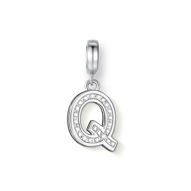 CRYSTAL "Q" DANGLE CHARM