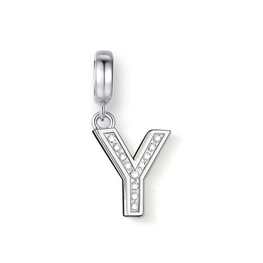 CRYSTAL "Y" DANGLE CHARM