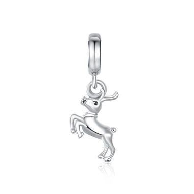 Sliver Reindeer Dangle