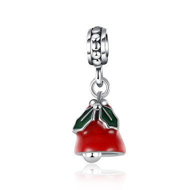 Red Christmas Bell Dangle