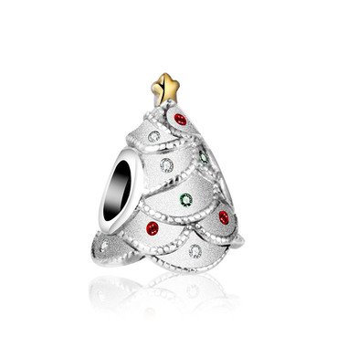 Silver Festive Tree Charm